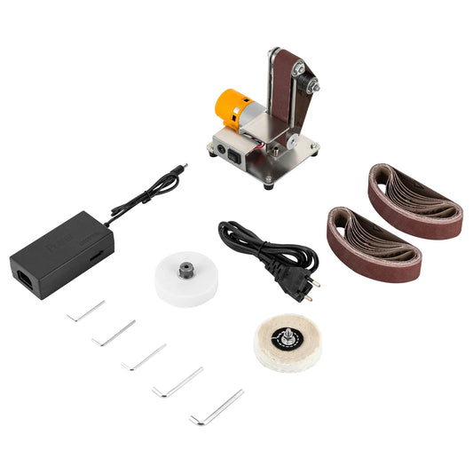 Mini Bandschleifer – Elektrischer Tisch-Schleifer mit 304 Edelstahl-Arbeitsfläche