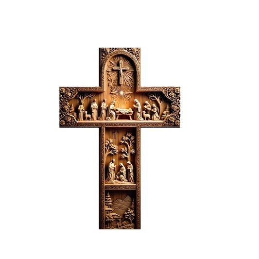 Holzkreuz 30 cm – flach (2D)