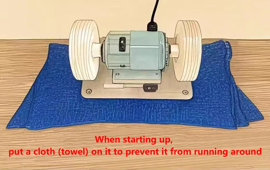 Elektryczna szlifierka podwójna z tarczą szlifierską zgrubną i drobną