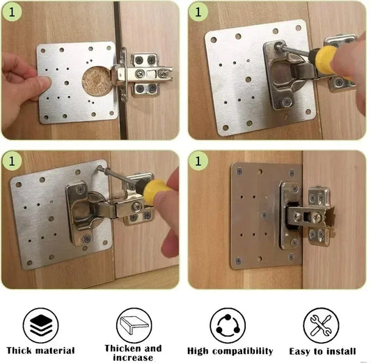 Edelstahl-Reparaturset für Möbelscharniere (2–20 Stück)
