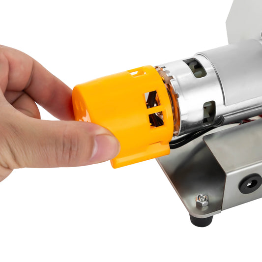 Mini Bandschleifer – Elektrischer Tisch-Schleifer mit 304 Edelstahl-Arbeitsfläche