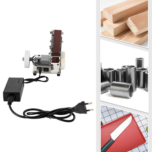 Mini Bandschleifer – Elektrischer Tisch-Schleifer mit 304 Edelstahl-Arbeitsfläche