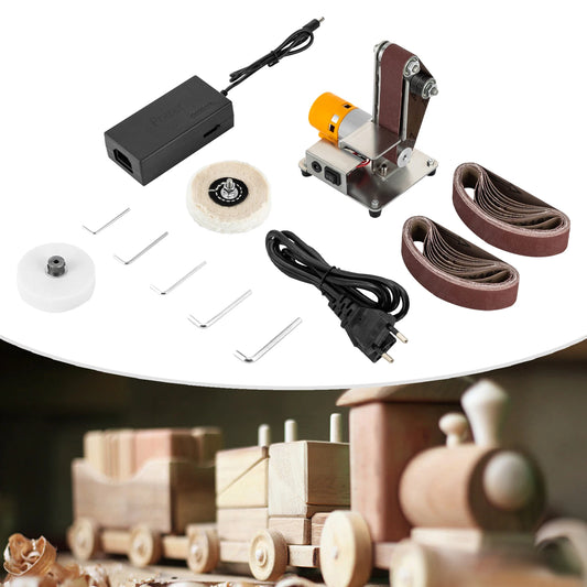 Mini Bandschleifer – Elektrischer Tisch-Schleifer mit 304 Edelstahl-Arbeitsfläche