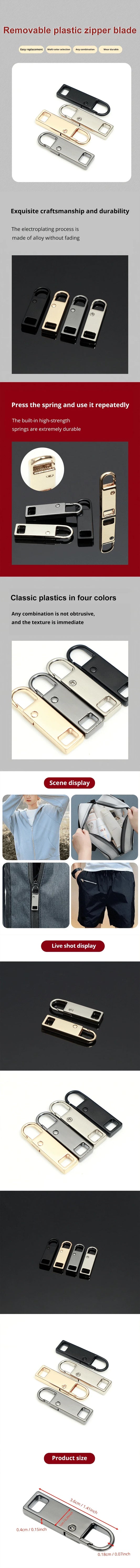 4-/8-teiliges Abnehmbares Reißverschluss-Zugset