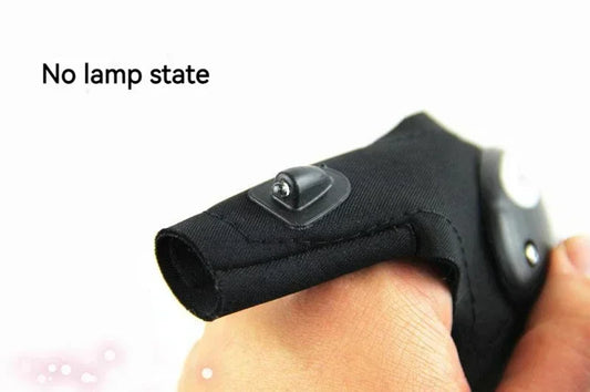 LED-Taschenlampen-Handschuhe – Fingerlose, Wasserdichte Leucht-Handschuhe für Angeln, Radfahren, Camping, Wandern & Rettung