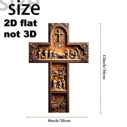 Holzkreuz 30 cm – flach (2D)