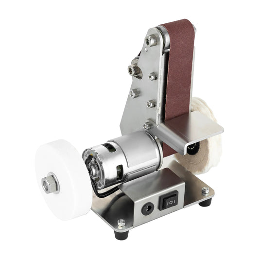 Mini Bandschleifer – Elektrischer Tisch-Schleifer mit 304 Edelstahl-Arbeitsfläche