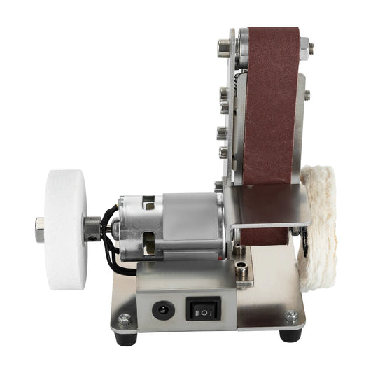 Mini Bandschleifer – Elektrischer Tisch-Schleifer mit 304 Edelstahl-Arbeitsfläche