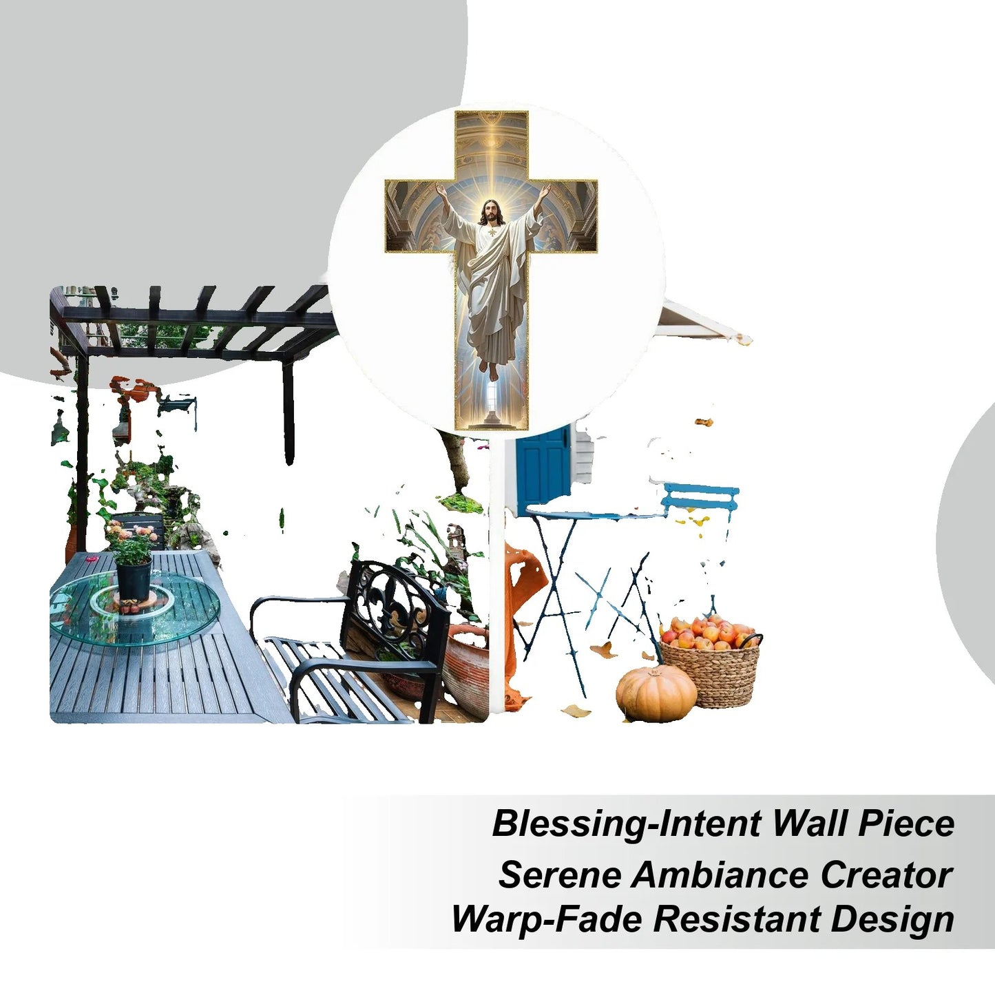 Krzyż drewniany 30 cm – płaski (2D)