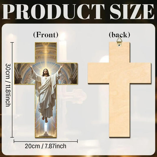 Holzkreuz 30 cm – flach (2D)